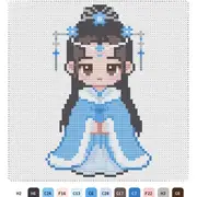 李慕婉拼豆图纸