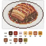梅菜扣肉拼豆图纸